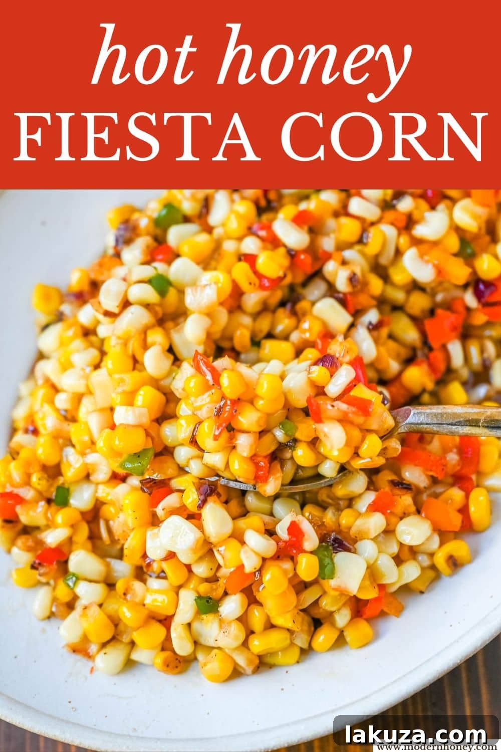 Sweetfire Fiesta Corn 6 This Hot Honey Skillet Corn recipe is an easy and flavorful side dish made with sweet corn, peppers, onions, and spicy hot honey. It’s a quick corn recipe that's ready in under 20 minutes and pairs perfectly with roasted turkey or chicken.