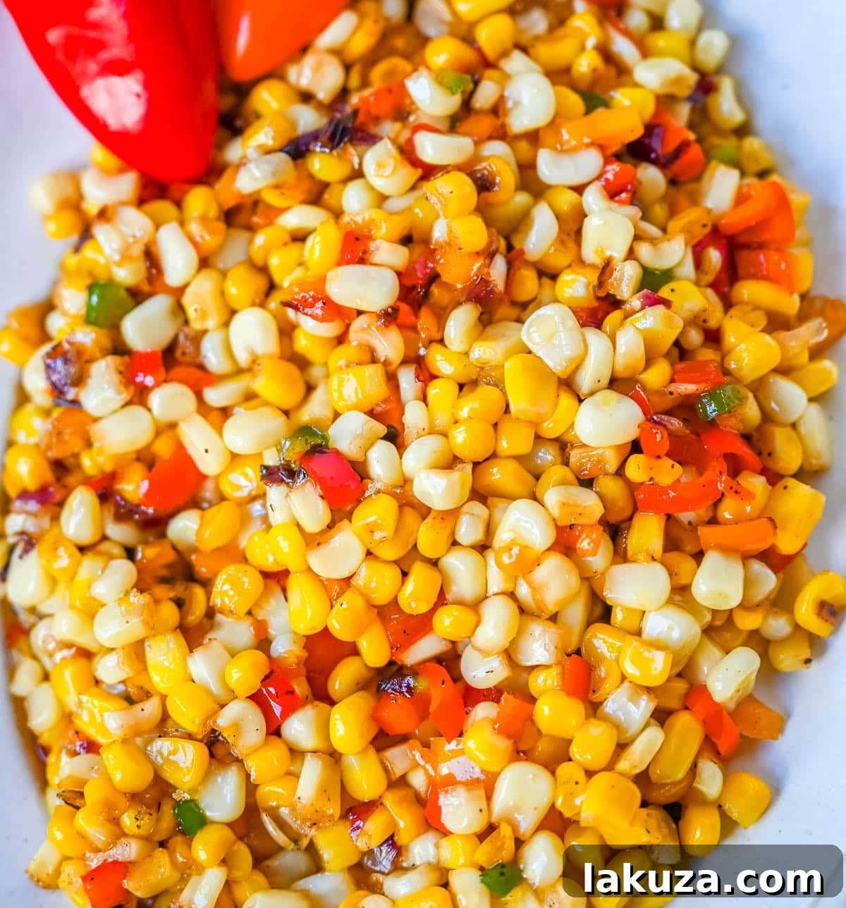 Sweetfire Fiesta Corn 3 This Hot Honey Skillet Corn recipe is an easy and flavorful side dish made with sweet corn, peppers, onions, and spicy hot honey. It’s a quick corn recipe that's ready in under 20 minutes and pairs perfectly with roasted turkey or chicken.