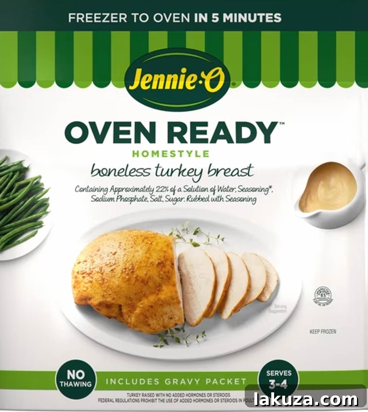 Jennie-O oven ready boneless turkey breast cooked in a slow cooker crockpot.