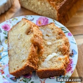 The Best Banana Bread Recipe, moist, tender, flavorful, and melt-in-your-mouth, made with butter, oil, sour cream, buttermilk, and ripe bananas.