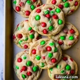 Soft, chewy M & M Cookies are the perfect Christmas cookie. This is the best M & M cookie recipe!