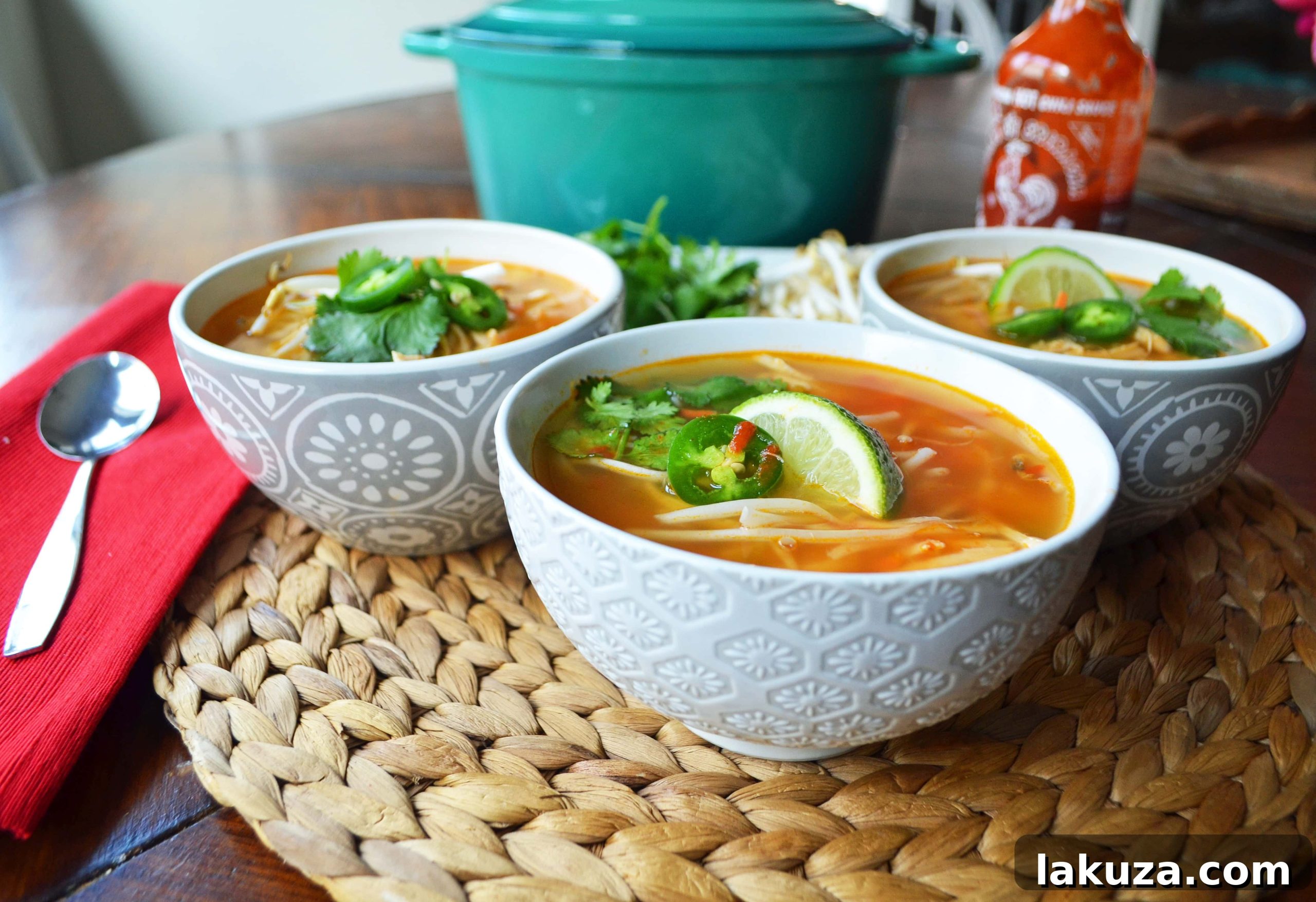 Phony Pho by Modern Honey - A delicious and healthy quick chicken pho recipe.
