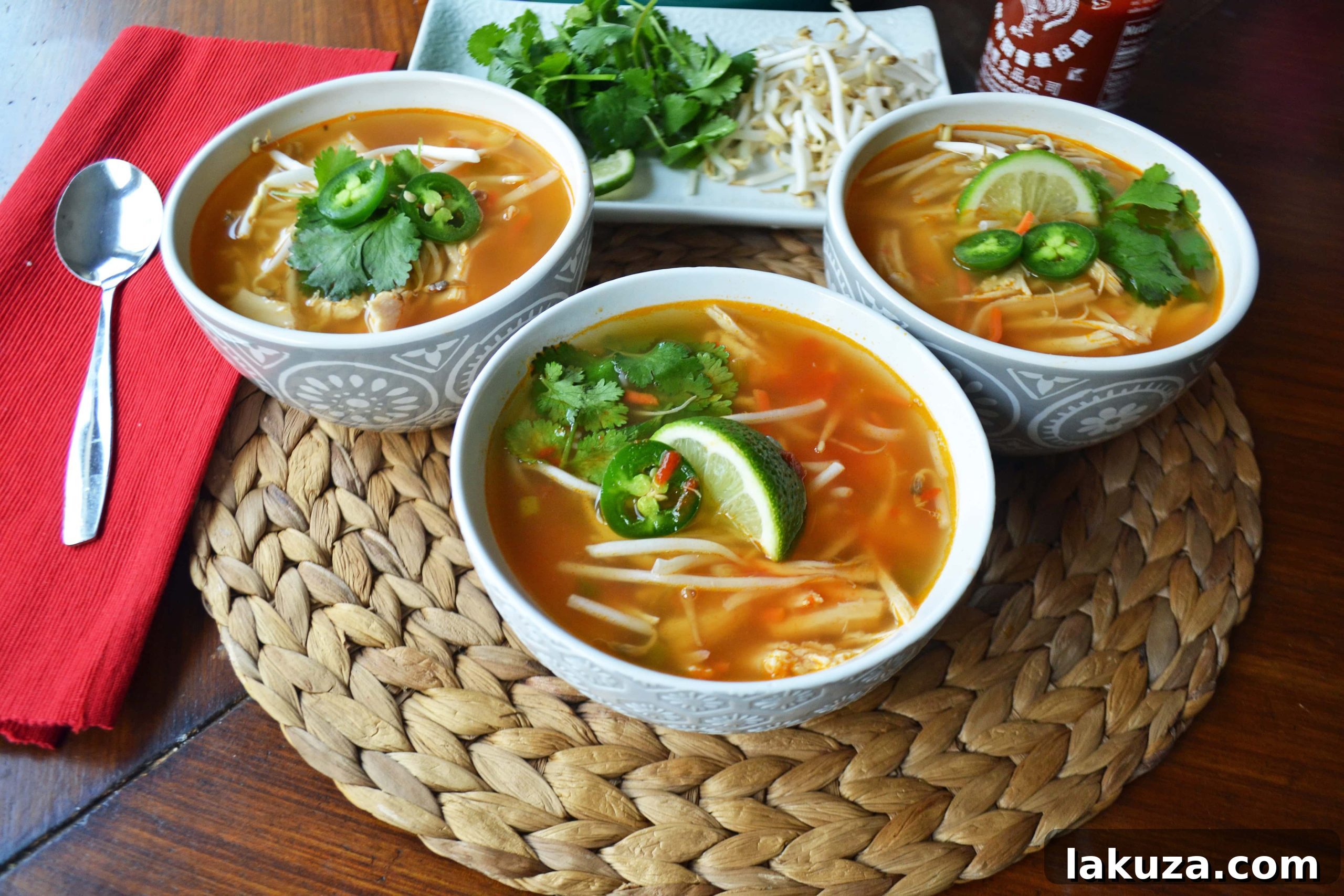 Phony Pho by Modern Honey - Ingredients for an easy chicken pho soup.