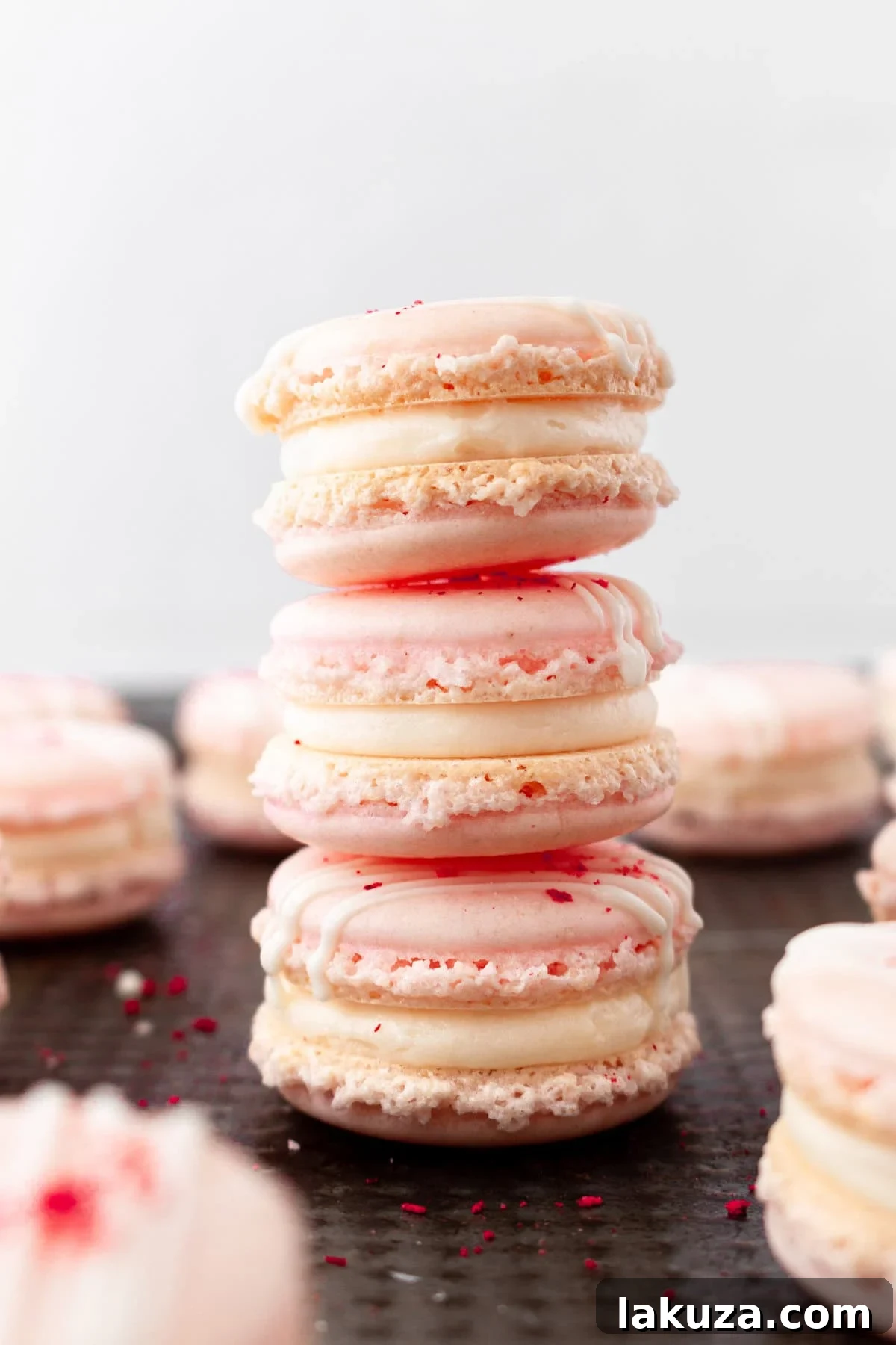 Elegant Macaron Delights 5 Finely ground almond flour and powdered sugar, key dry ingredients for macaron batter.