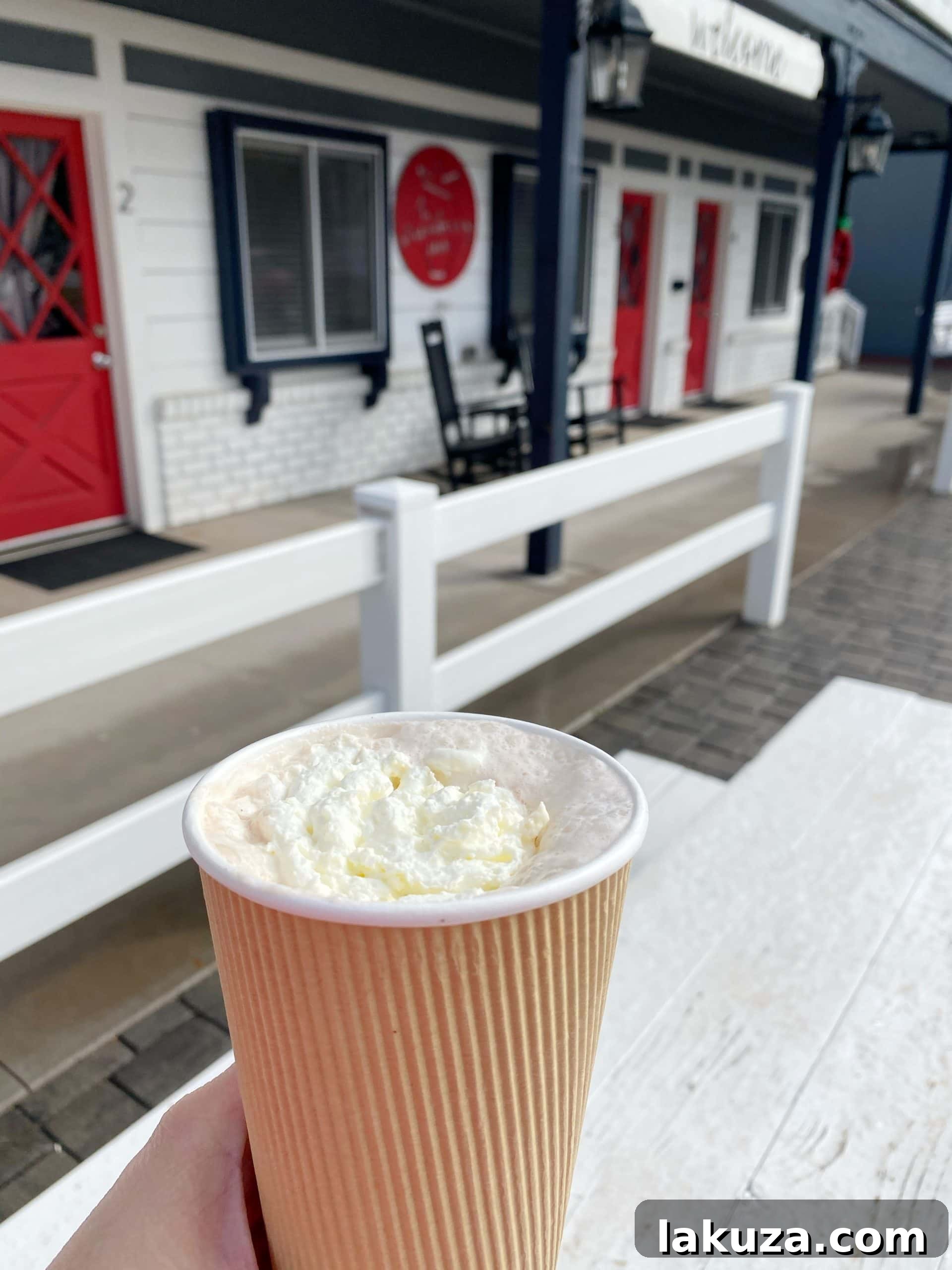 Hot Chocolate, Coffee, and Italian Sodas at the Windmill at the Strawberry Inn in Strawberry Arizona.