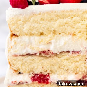 Berry Chantilly Cake 22 Homemade Berry Chantilly Cake, a copycat recipe of the Whole Foods classic, featuring moist yellow cake, creamy frosting, and fresh berries.