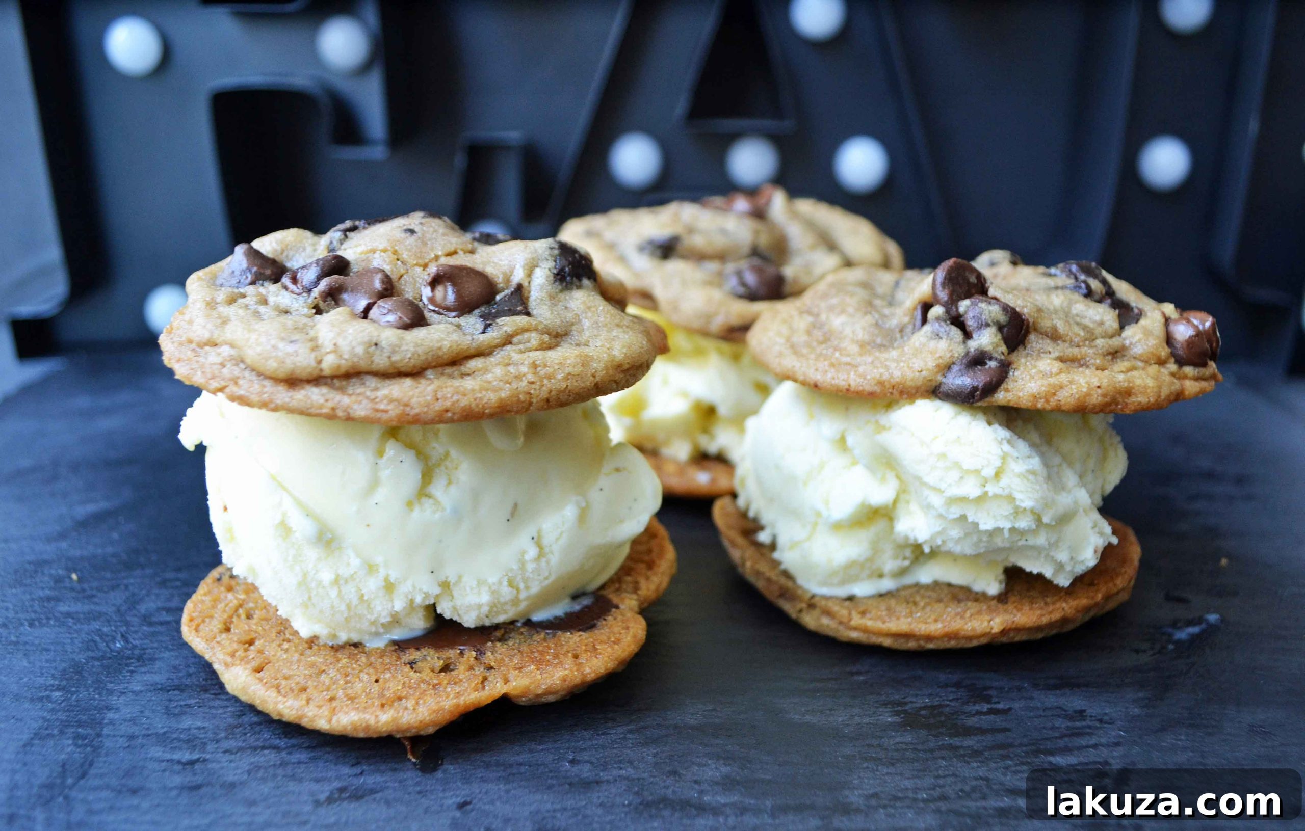 Irresistible Chocolate Chip Ice Cream Delights 6 Assembling Homemade Chocolate Chip Cookie Ice Cream Sandwiches