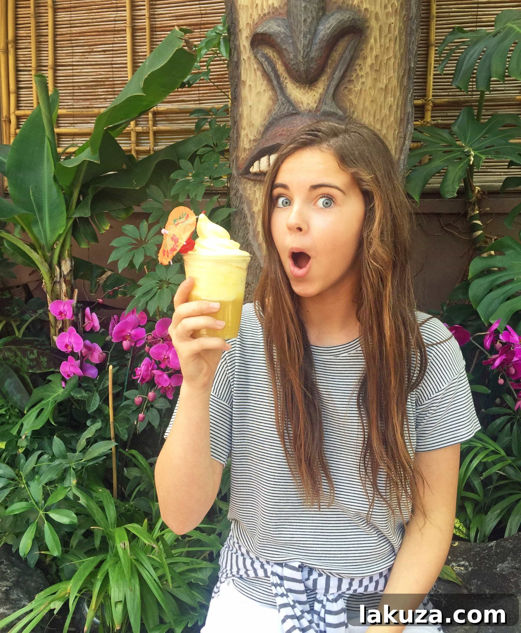 Disneyland's Gastronomic Gold: Essential Eats & Sweet Treats 10 A refreshing Dole Whip at Disneyland, the iconic pineapple soft-serve that is a must-try tropical treat in Adventureland.