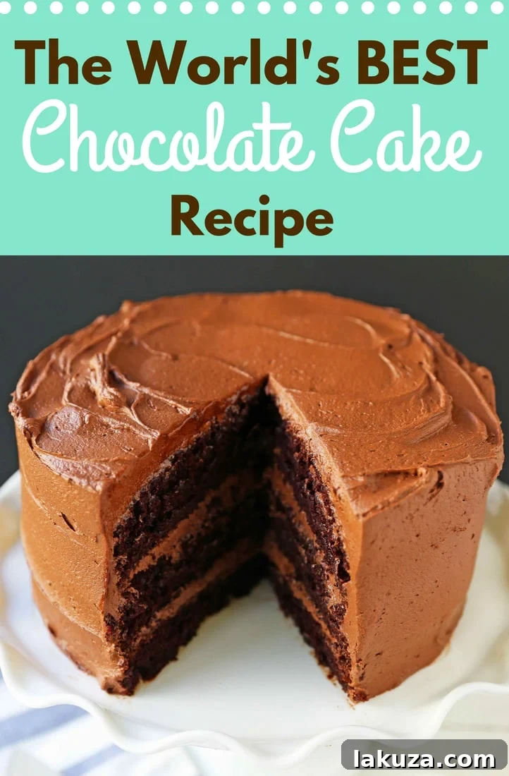 Head Over Heels Chocolate Cake 19 The Best Chocolate Cake Recipe Ever. How to make the perfect chocolate cake with chocolate frosting. 5-star rated chocolate cake recipe. Homemade chocolate cake that comes out perfect every single time. www.modernhoney.com #chocolatecake #cake