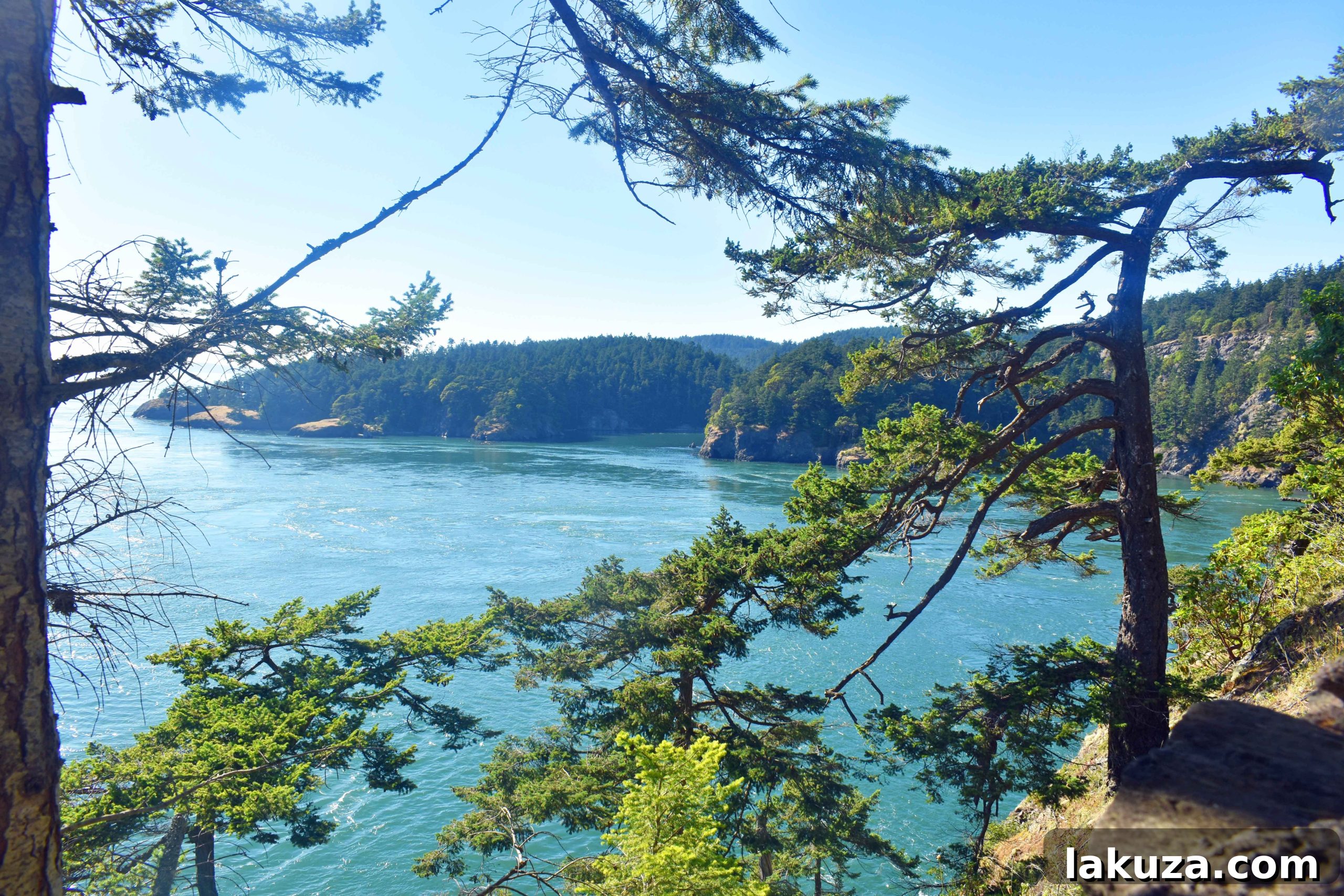 Hiking trails at Deception Pass State Park on Whidbey Island, offering breathtaking views. A top natural attraction near Seattle.