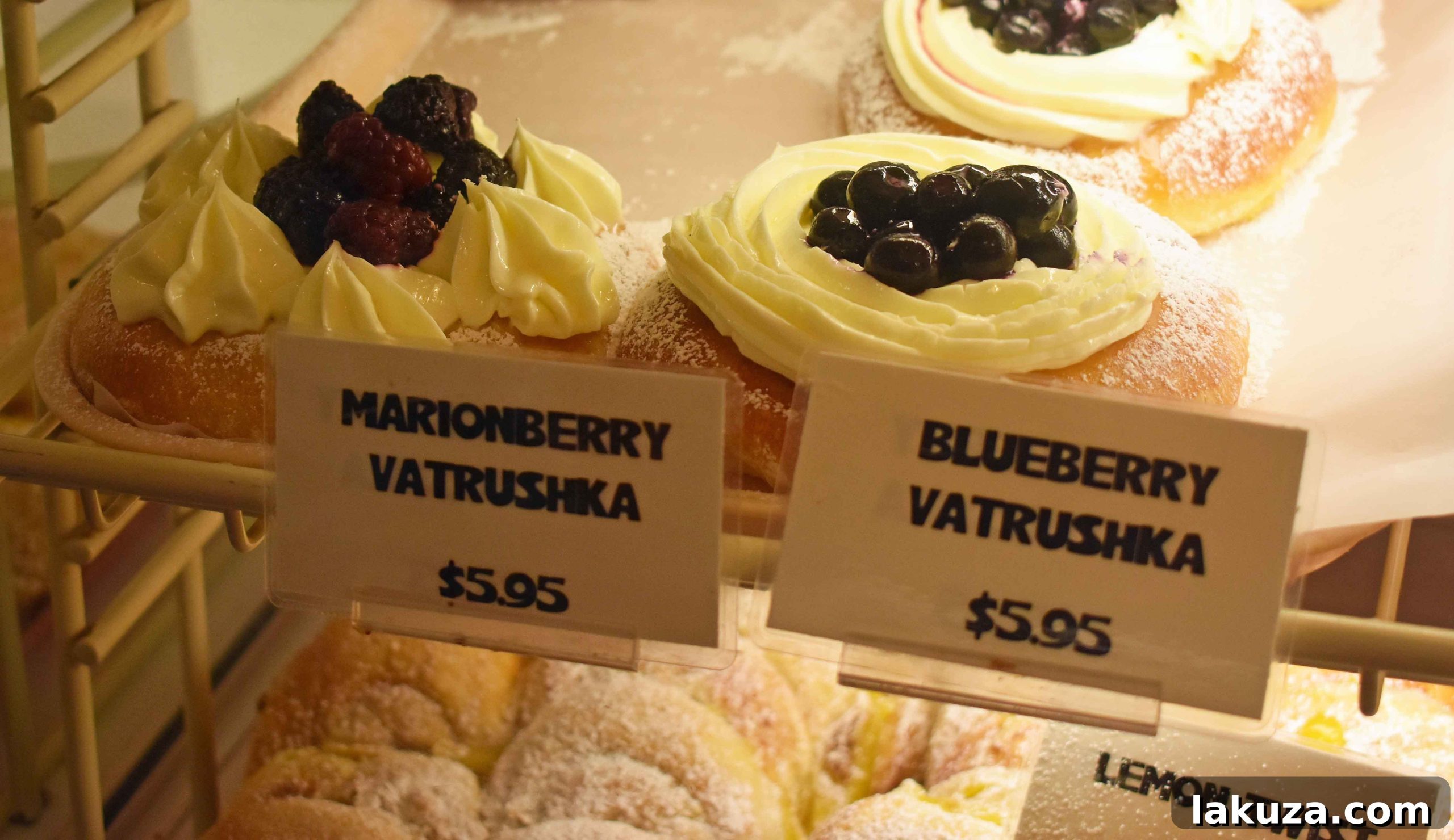 Piroshky Piroshky bakery at Pike Place Market, famous for savory and sweet Russian pastries. A top eating spot in Seattle.