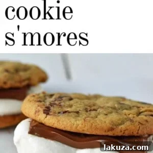 Chocolate Chip Cookie S'mores. Warm, homemade chocolate chip cookies sandwiched with melted toasted marshmallow and rich milk chocolate. The ultimate s'mores. www.modernhoney.com