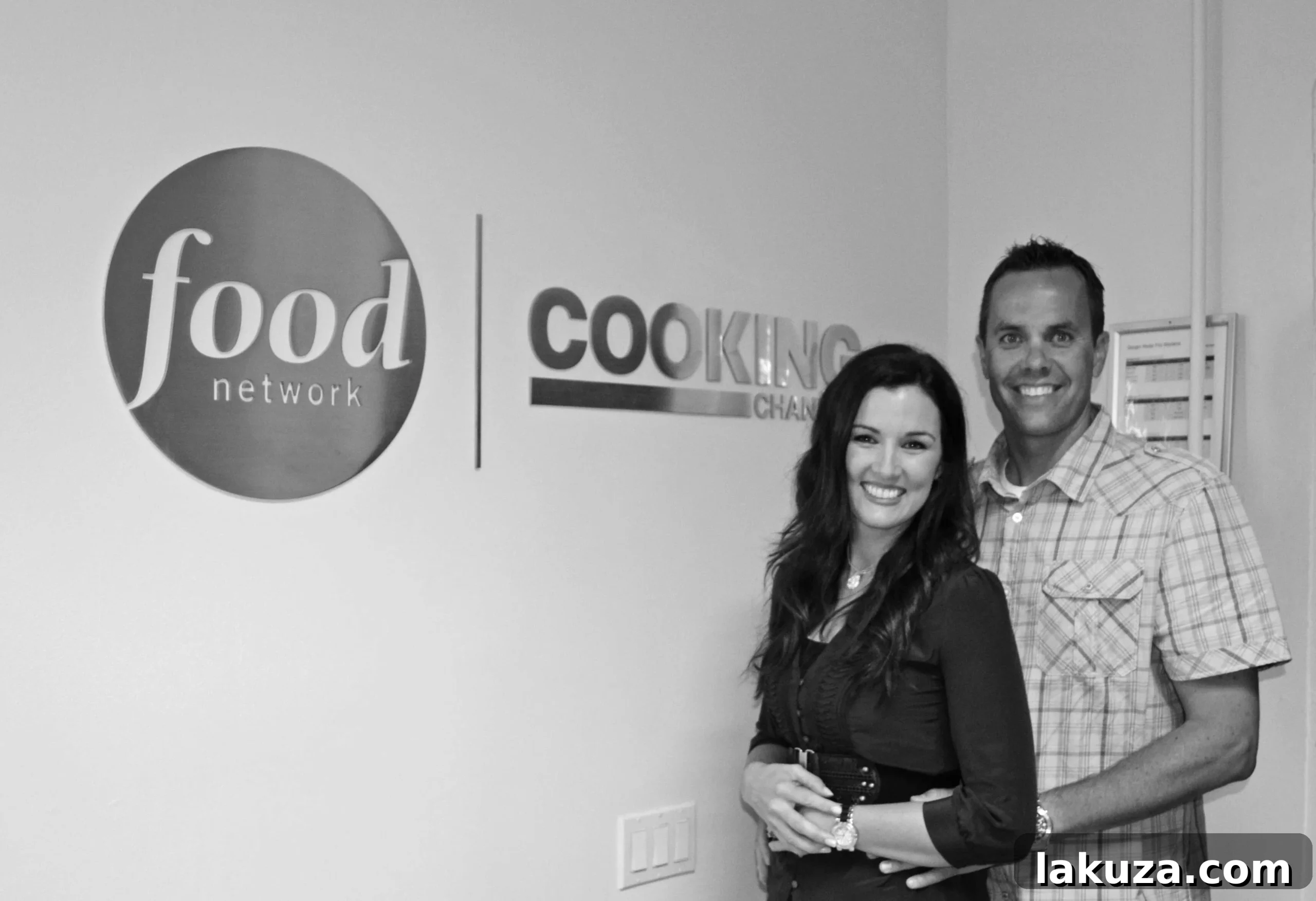Melissa Stadler and her husband, Dean Stadler, celebrating their experience at the Cooking Channel.