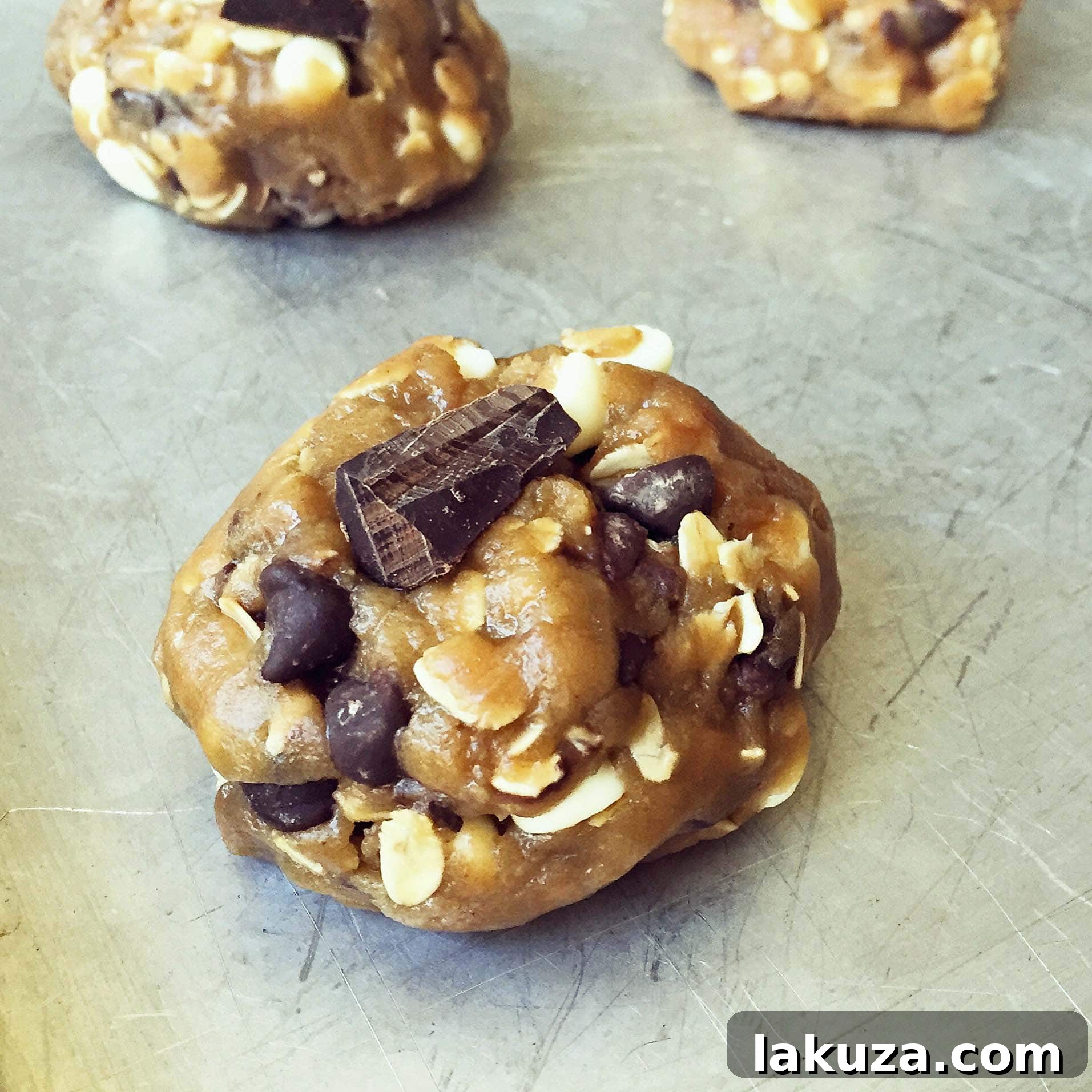 The process of making 'I Want to Marry You Cookies,' showing the rich brown butter in a saucepan before mixing with other ingredients.