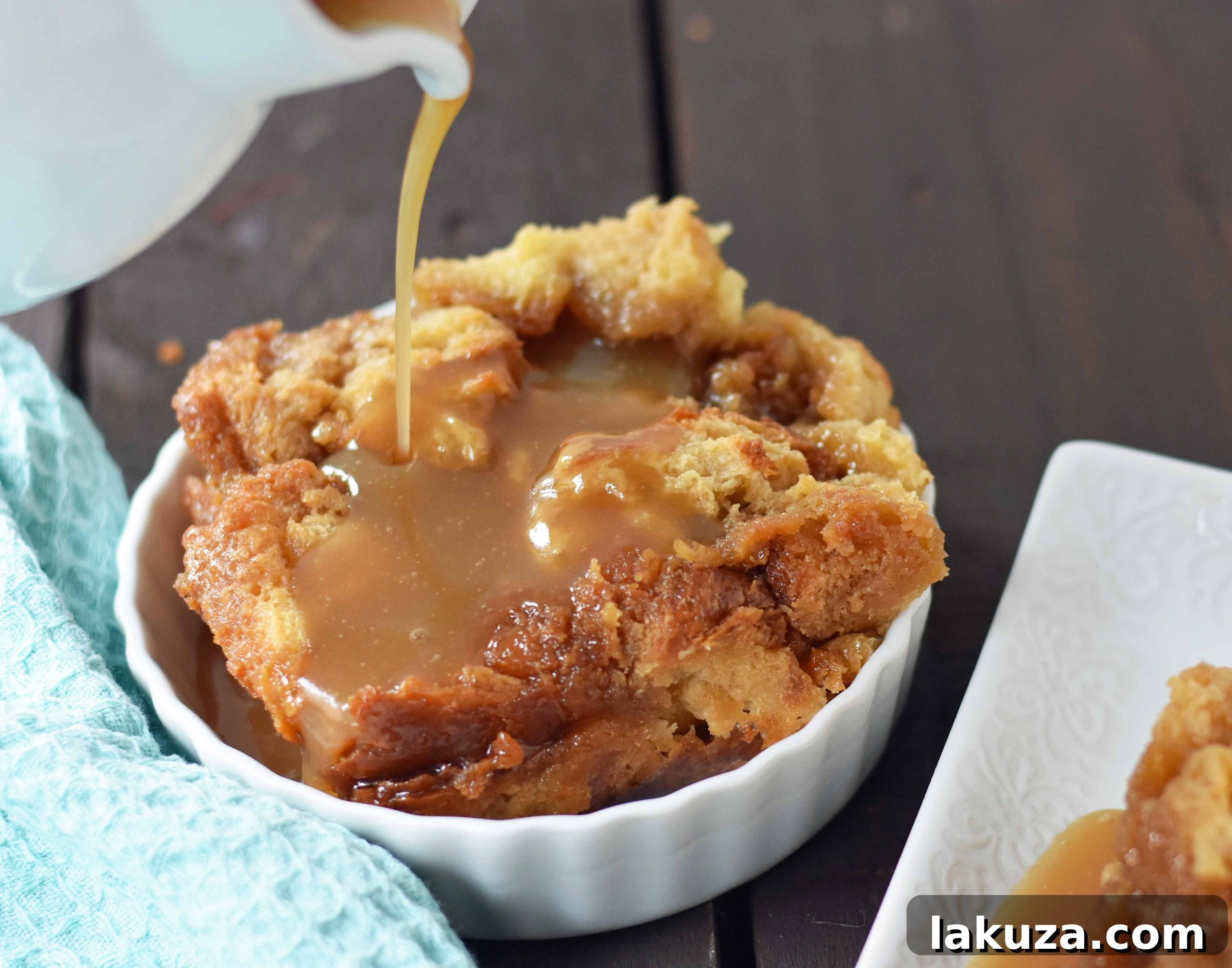 Salted Caramel Bread Pudding Delight 2 Delicious Salted Caramel Bread Pudding baked to perfection with a rich caramel drizzle.