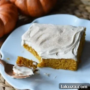 Golden Pumpkin Spice Cake with Cream Cheese Frosting 6 Pumpkin Sheet Cake with Cream Cheese Frosting. A pumpkin spice cake with a creamy homemade cream cheese frosting. A super simple, easy cake recipe!