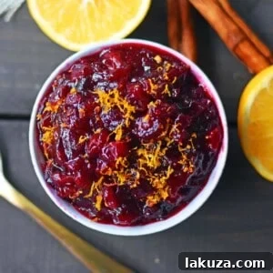 Fresh Homemade Cranberry Orange Sauce. How to make cranberry relish from scratch. A simple cranberry sauce recipe with fresh cranberries, sugar, orange juice, and a cinnamon stick.