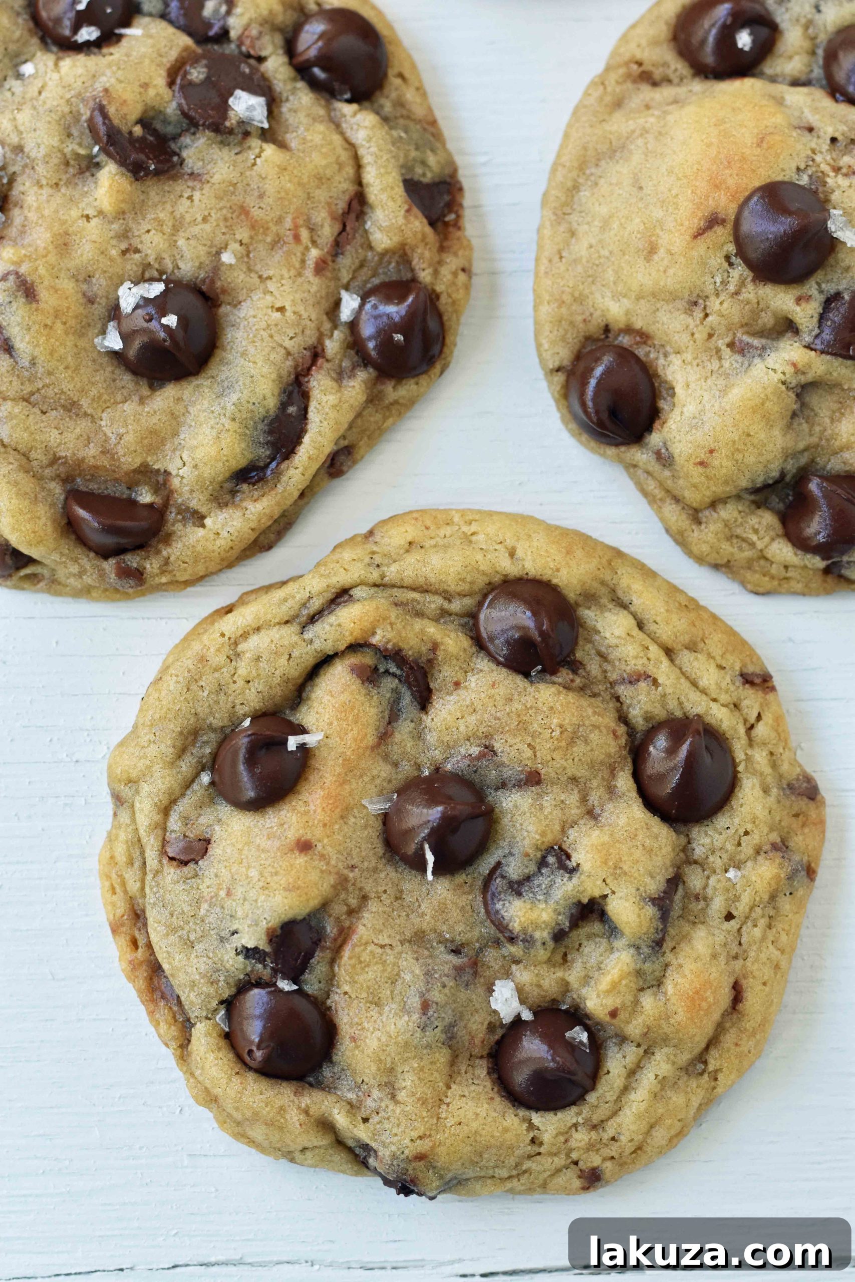 Charmina's Chocolate Chip Cookies are celebrated as a classic, featuring a delightful combination of melted and softened butter and a rich mix of semi-sweet and milk chocolate chips for ultimate chewiness. www.modernhoney.com