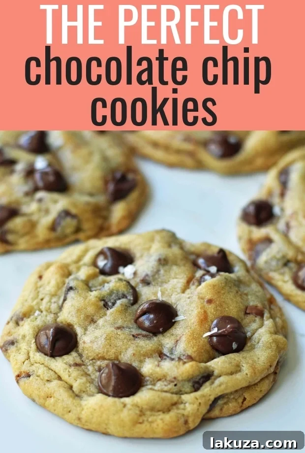 The PERFECT Chocolate Chip Cookies Recipe. How to make the perfect chocolate chip cookie. www.modernhoney.com #chocolatechipcookies #perfectchocolatechipcookies #cookie #cookies #chocolatechip