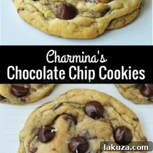 Charmina's Chocolate Chip Cookies are the classic chocolate chip cookie recipe with melted and softened butter and both semi-sweet and milk chocolate chips. www.modernhoney.com