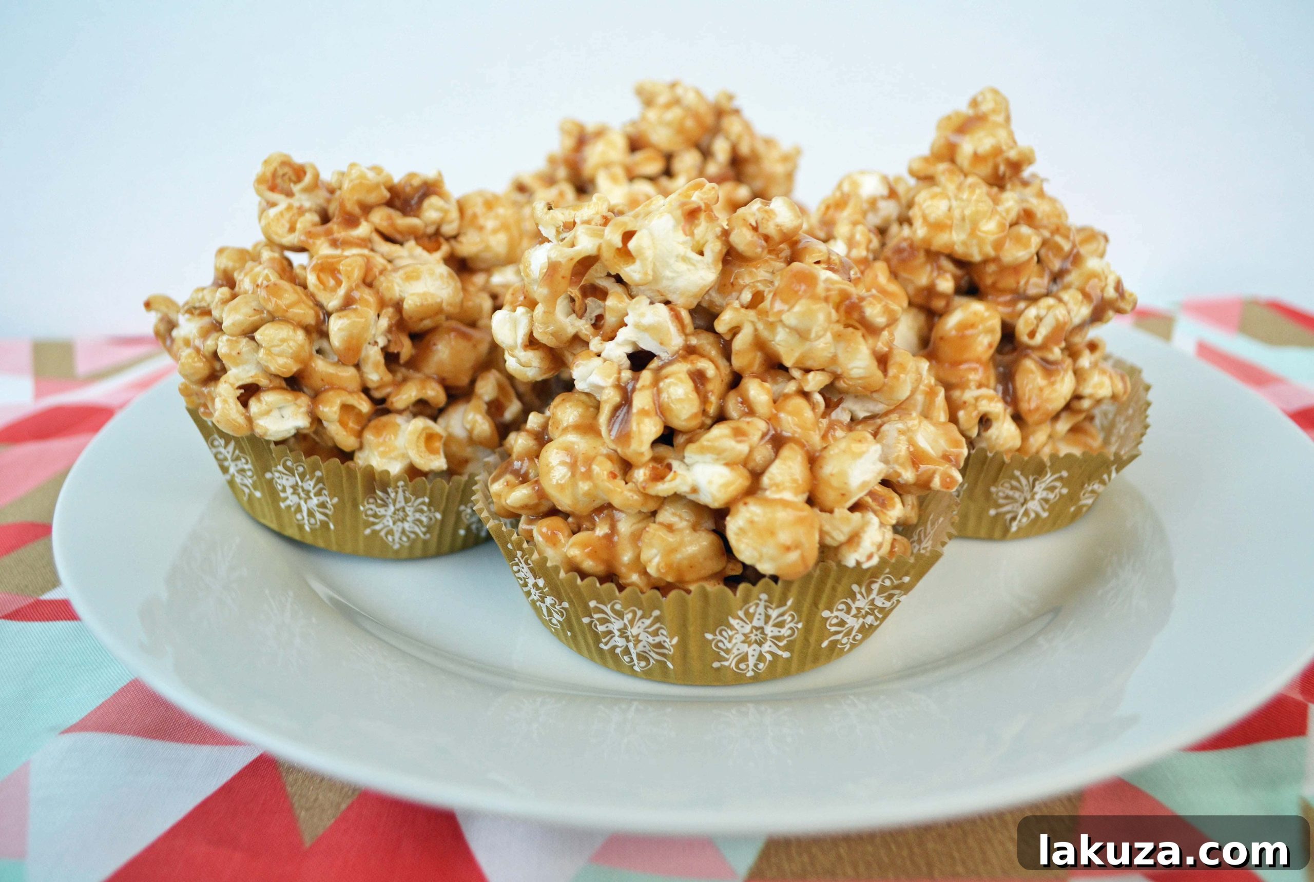 Close-up of Gooey Homemade Caramel Corn