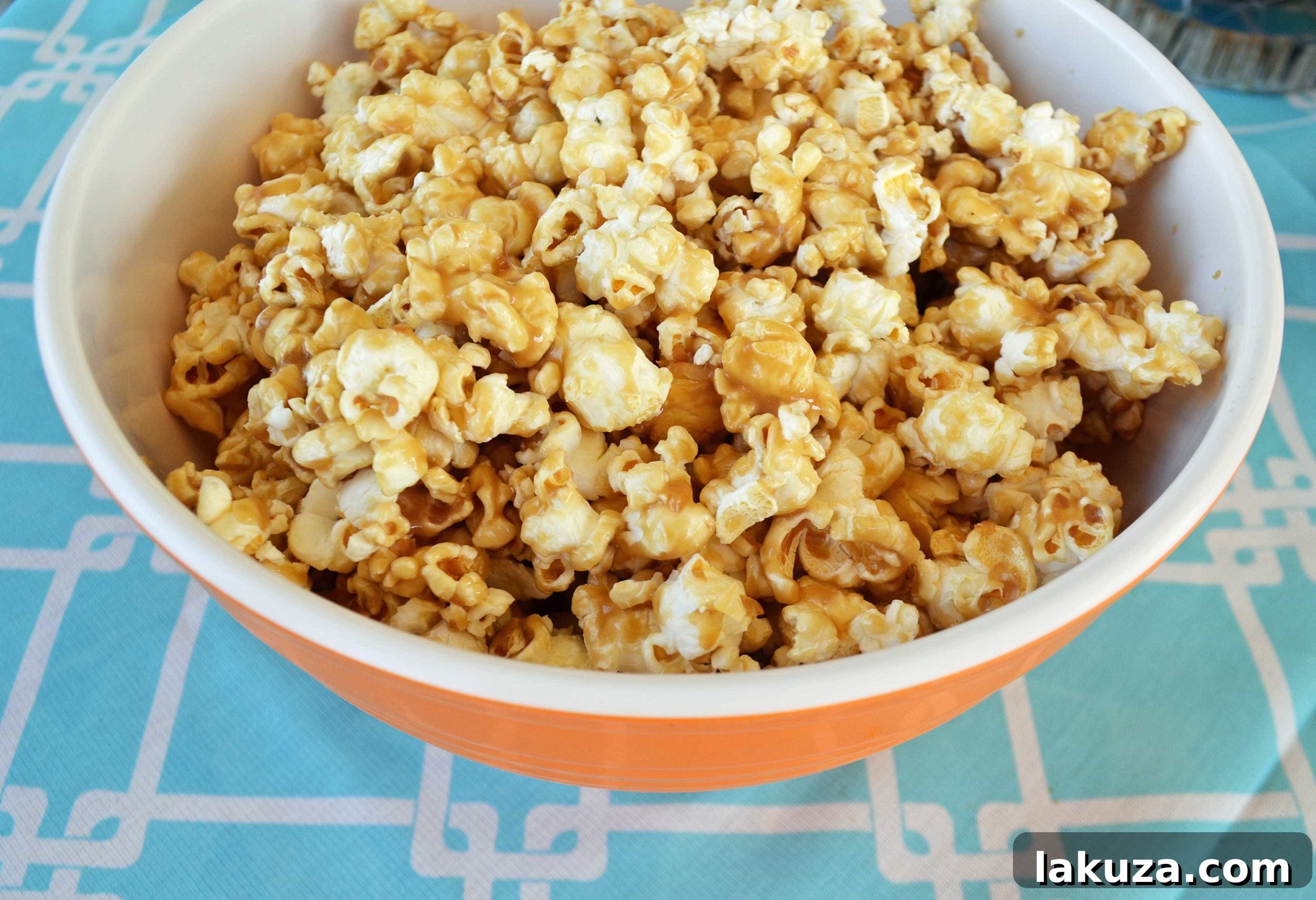 Serving Bowl of Cassidy's Soft Caramel Corn