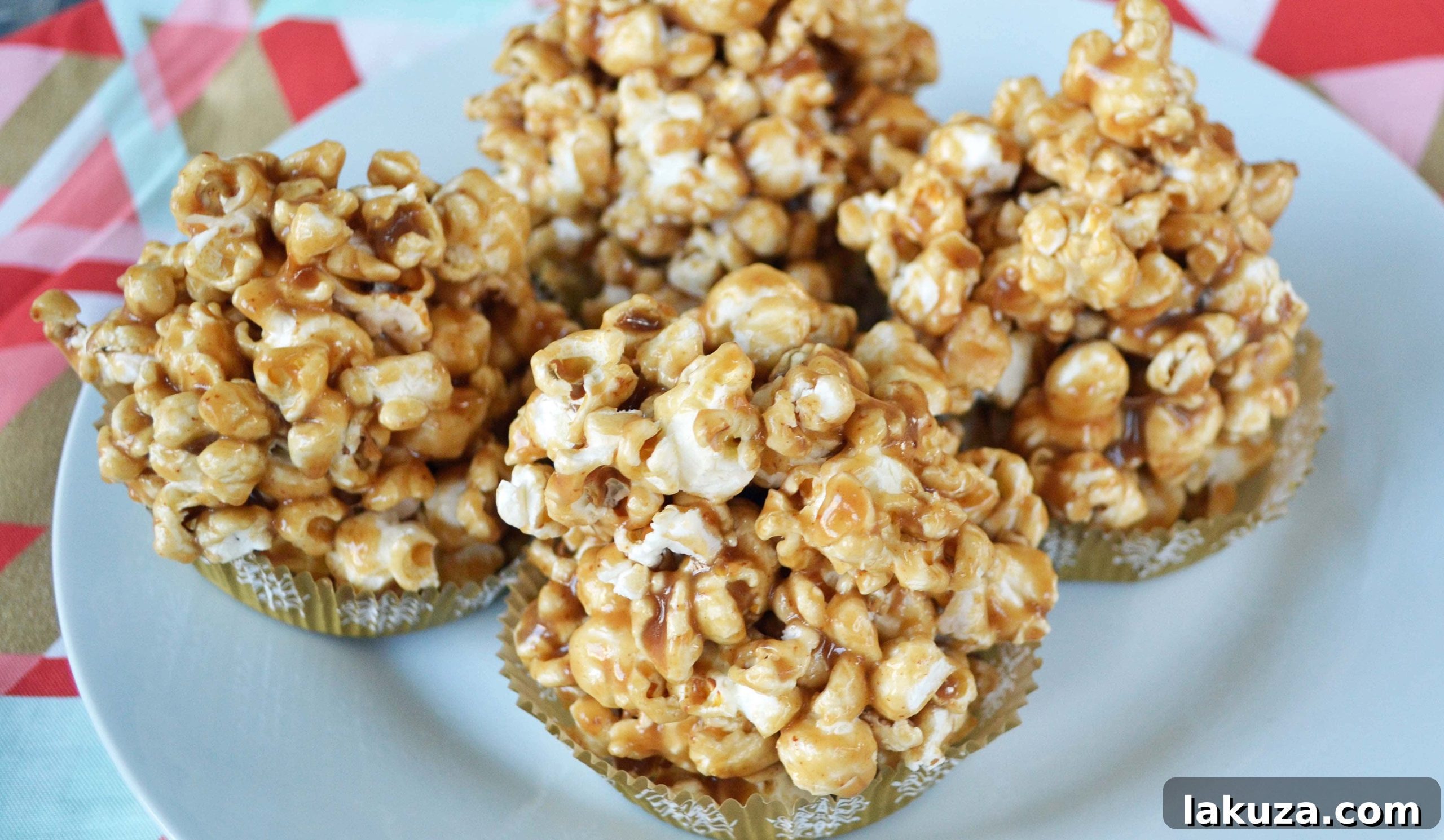 Generous Pile of Soft Homemade Caramel Corn