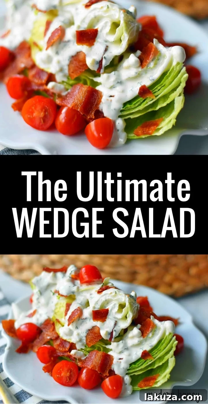 Iconic BLT Wedge 7 A final shot of the Ultimate BLT Wedge Salad, perfectly balanced and ready to be savored, highlighting its fresh ingredients and inviting appeal.