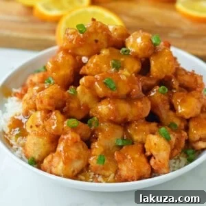 Delicious homemade Chinese Orange Chicken that is better than take-out.