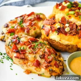 Cheesy Bacon Smothered Chicken, an Outback Steakhouse Alice Springs Chicken copycat with honey mustard, cheese, and bacon.