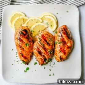 The Best Chicken Marinade Recipe makes chicken extra juicy and flavorful. This savory grilled chicken marinade makes the perfect mouthwatering grilled chicken! Everyone loves this 5-star-rated chicken marinade.