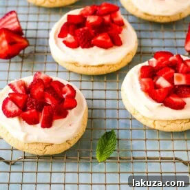 Delicious Strawberry Recipes for Every Occasion 16 Frosted strawberries and cream cookies