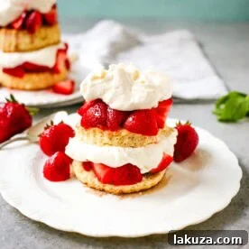 Delicious Strawberry Recipes for Every Occasion 4 Strawberry shortcake with homemade sweet biscuits, sliced strawberries, and whipped cream.