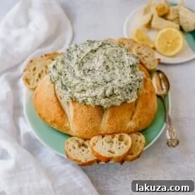 Cold spinach dip