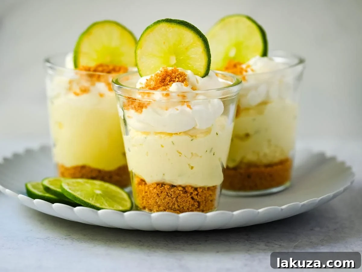 Mini Key Lime Pie Jars Recipe — No-Bake Individual Desserts 2 These key lime pie jars are a fresh, creamy twist on the classic key lime pie, made with layers of buttery graham cracker crust, tangy key lime filling, and fluffy whipped cream. Served in individual jars, they are perfect for entertaining or grab-and-go desserts.