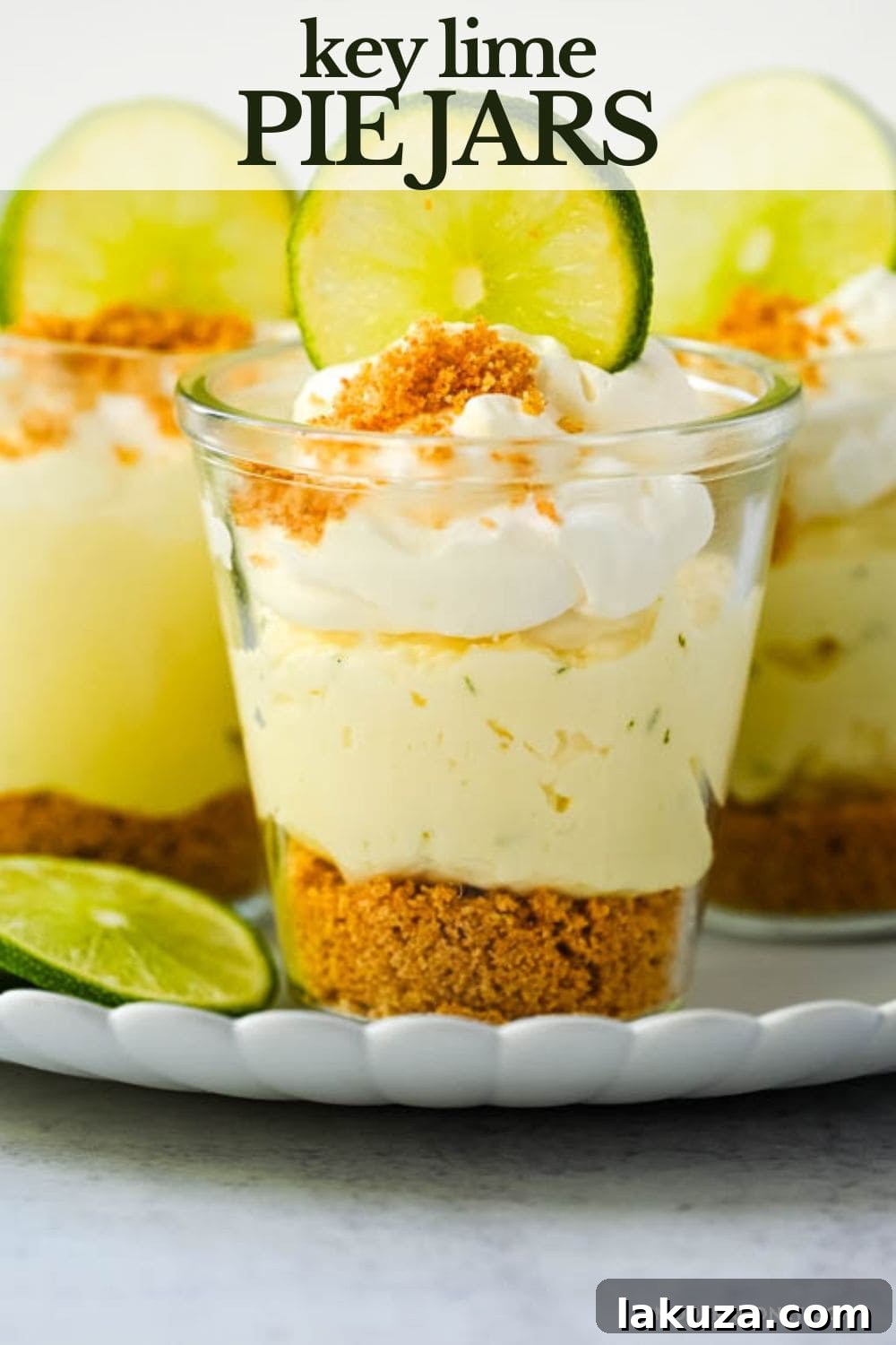 Mini Key Lime Pie Jars Recipe — No-Bake Individual Desserts 10 These key lime pie jars are a fresh, creamy twist on the classic key lime pie, made with layers of buttery graham cracker crust, tangy key lime filling, and fluffy whipped cream. Served in individual jars, they are perfect for entertaining or grab-and-go desserts.