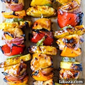 Hawaiian Teriyaki Chicken Skewers
