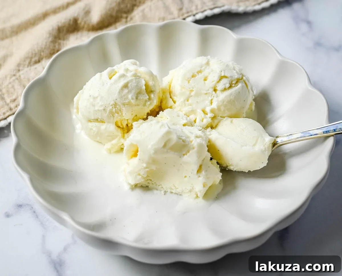 Jeni's Sweet Cream Ice Cream Recipe 6 Sweet, creamy, and smooth, this copycat Jeni's Sweet Cream Ice Cream is the homemade ice cream recipe every ice cream lover needs in their life! The secret to Jeni's famously creamy and scoopable texture is a combination of cream cheese, cornstarch, and light corn syrup that prevents ice crystals from forming and keeps every single scoop silky smooth straight from the freezer. This is the ultimate homemade ice cream recipe you will make on repeat all summer long!