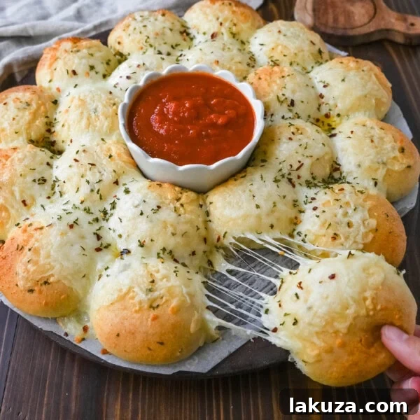 Cheesy garlic monkey bread