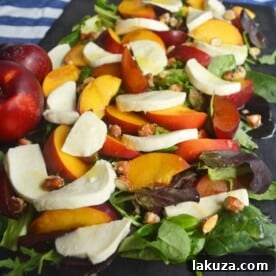 Summer Peach Fresh Mozzarella Salad
