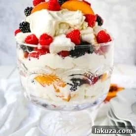 Peach Berry Trifle