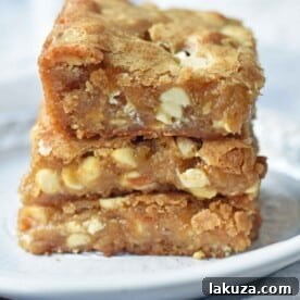 35+ Dessert Bar Recipes: Brownies, Blondies, Lemon Bars 23 Browned Butter White Chocolate Blondies
