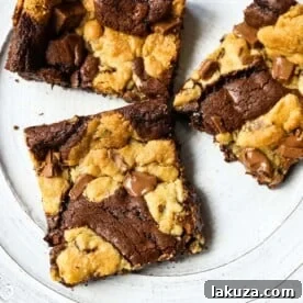35+ Dessert Bar Recipes: Brownies, Blondies, Lemon Bars 9 Brookie (Chocolate Chip Cookie and Brownie Bar)