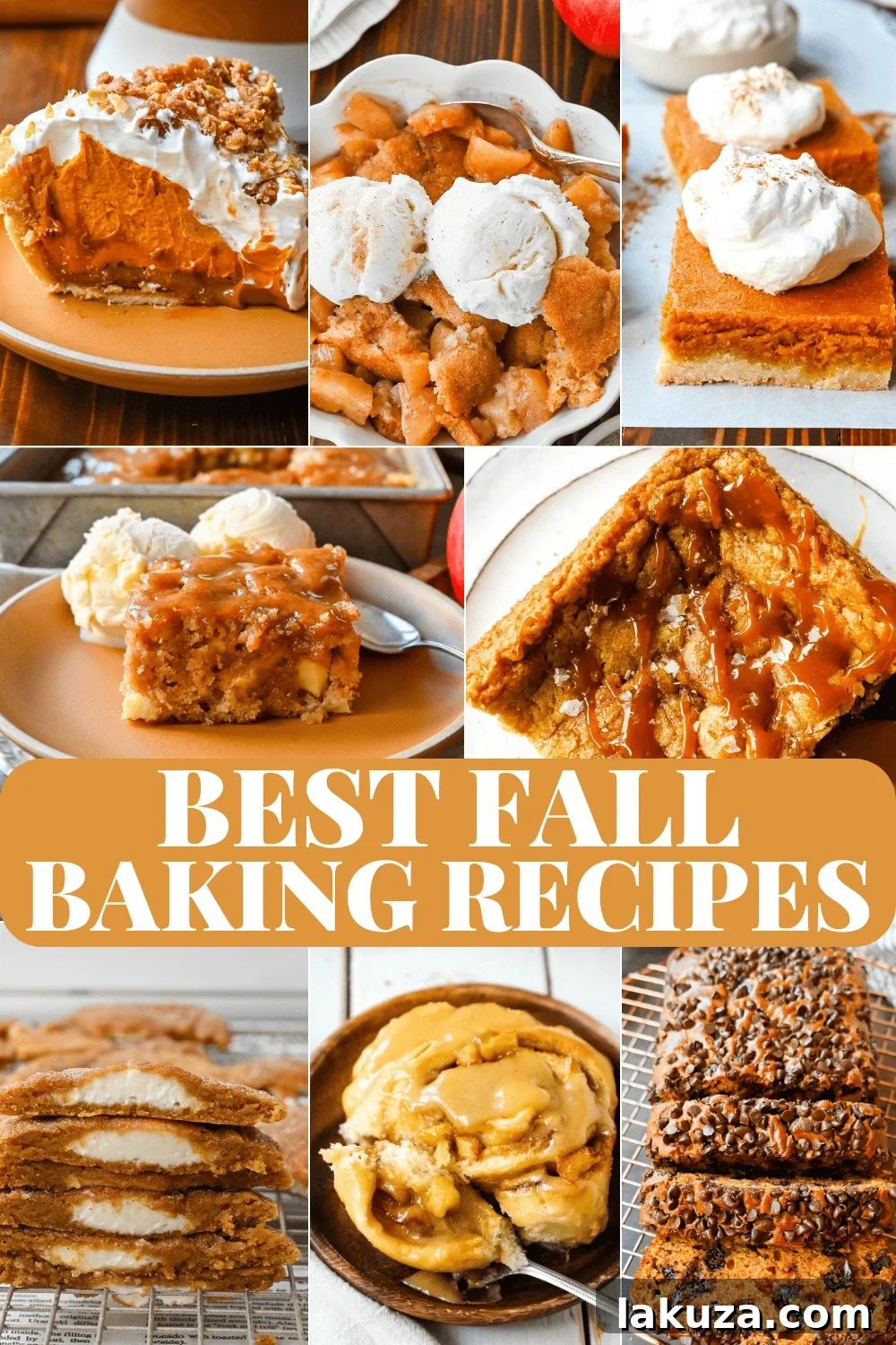 50+ best fall baking recipes — pumpkin bread, pumpkin cookies, pumpkin snickerdoodles, apple cobbler, apple cake, and more. Easy fall desserts and cozy pumpkin recipes for the season.