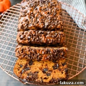 Chocolate chip pumpkin bread