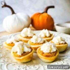 Mini pumpkin pie bites